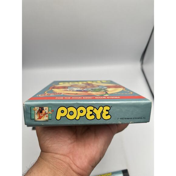 Popeye Game (Atari 5200, 1983) CIB Complete In Box Excellent - Picture 13 of 16